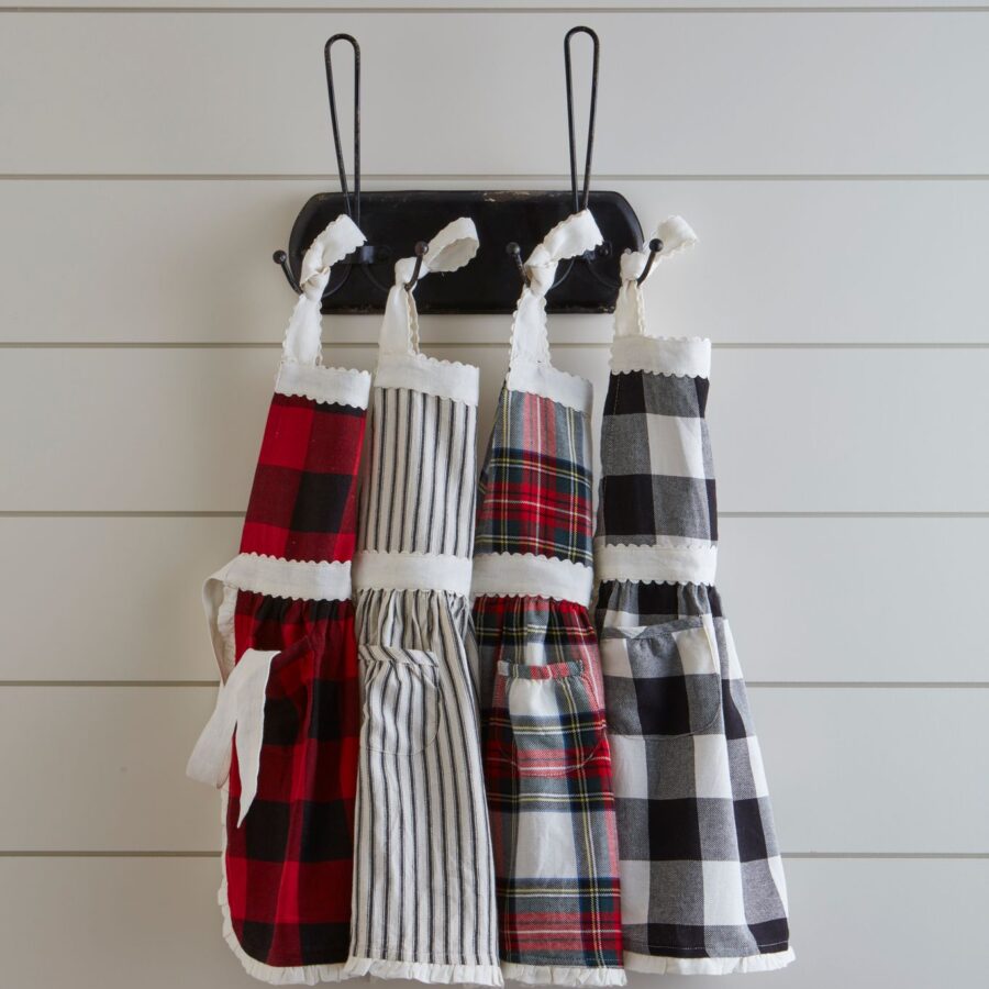 Child apron plaid