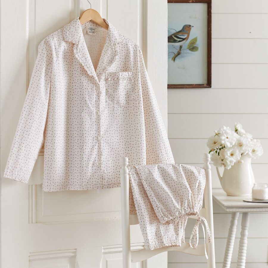 Petal Daisies Pajama Set Nightwear Night Shirt Nightgown