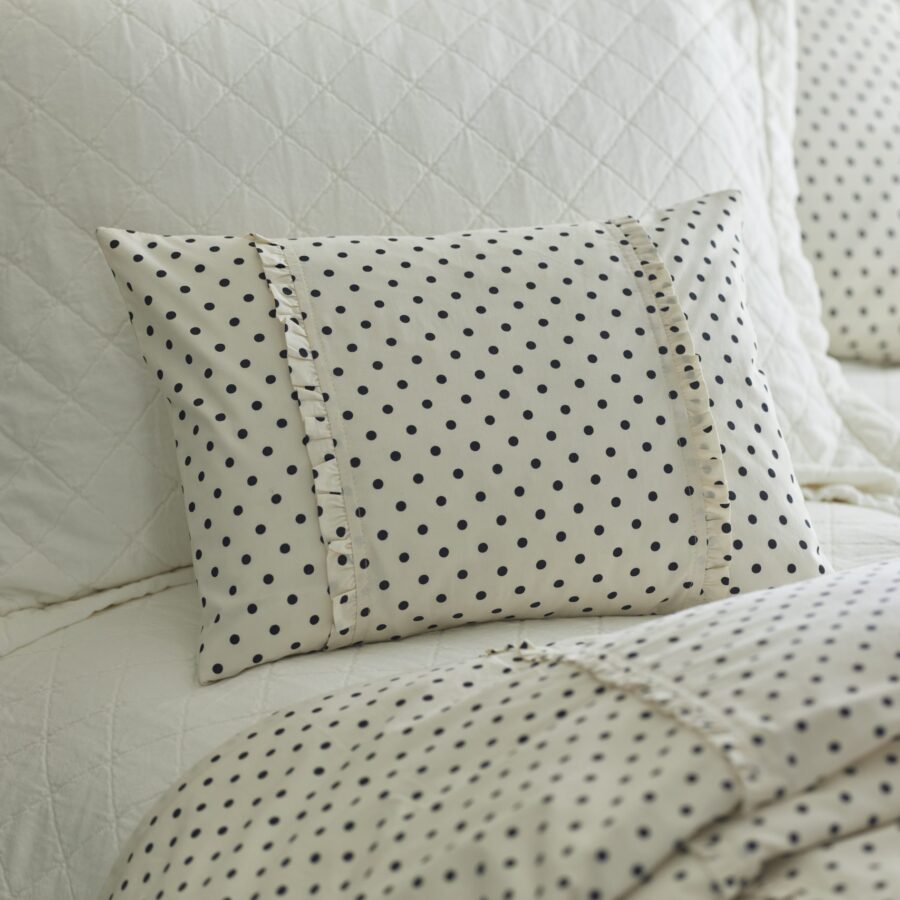 polka dot black boudoir