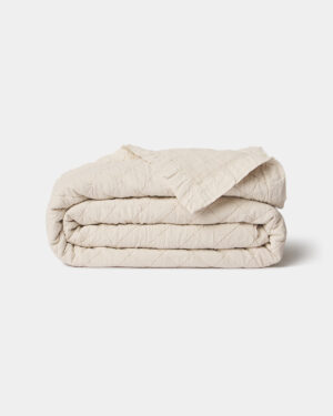 salt river flax matelasse - folded