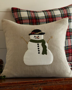 Snow man pillow