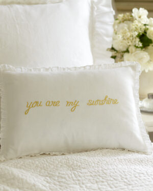 you are my sunshine pillow boudoir yellow