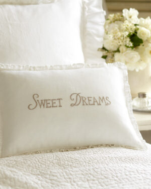 sweet dreams natural boudoir pillow