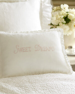 sweet dreams pink boudoir pillow