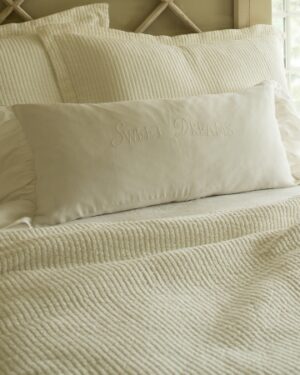 sweet dreams white boudoir pillow