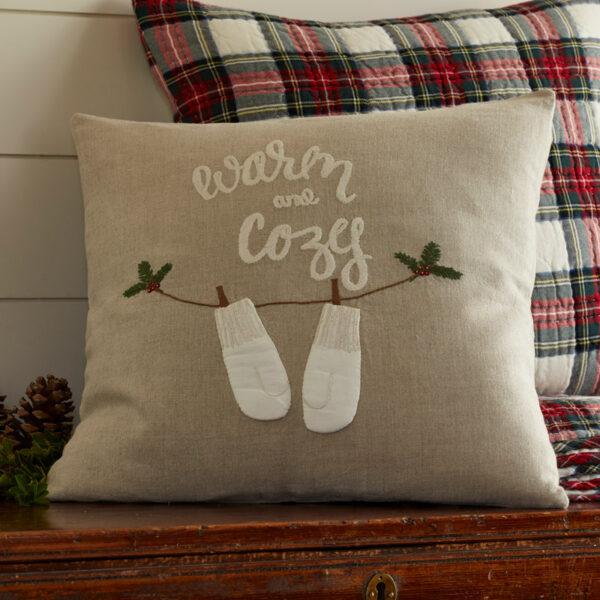 warm and cozy pillow Christmas