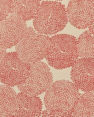 zinnia red pop detail pattern