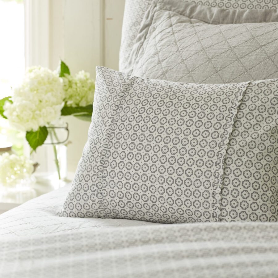 Carolina Grey Boudoir Pillow