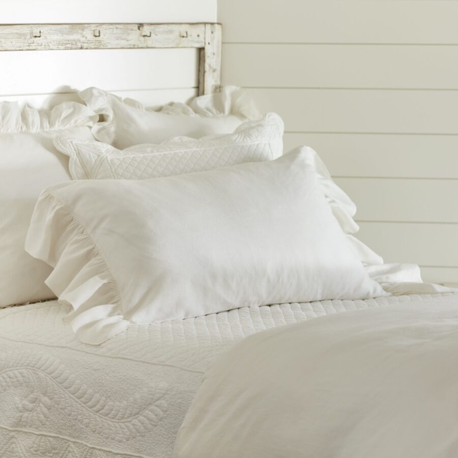 verandah cream king sham pillow