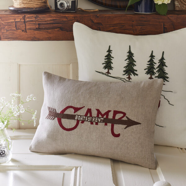Boats for rent camp pillow