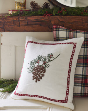 Christmas Pinecone pillow