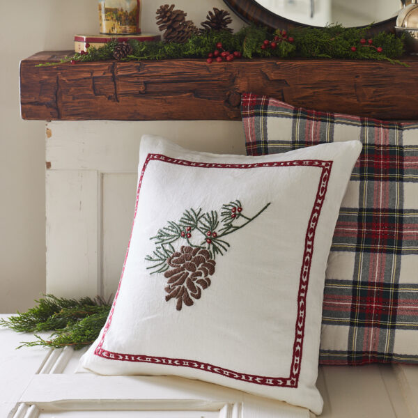Christmas Pinecone pillow
