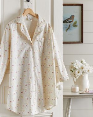 Emma Night Shirt Nightwear PJs Pajama Set Nightgown