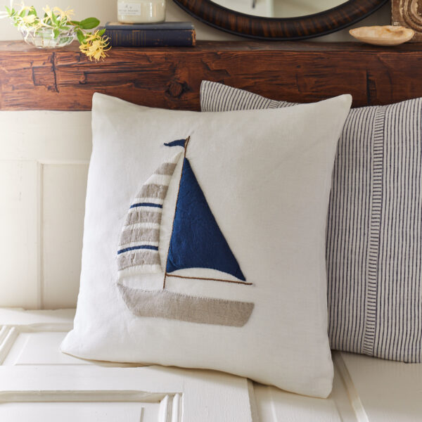 sailboat pillow
