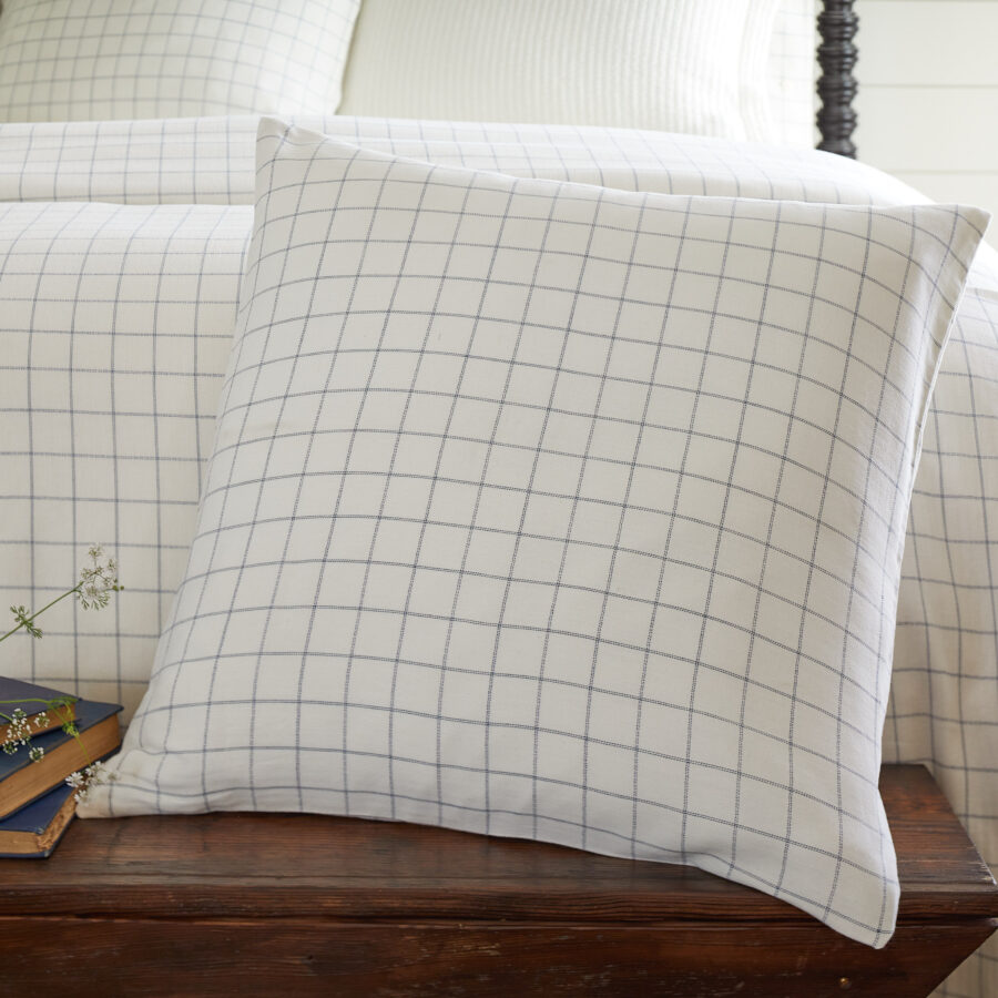School House Indigo Porch Pillow