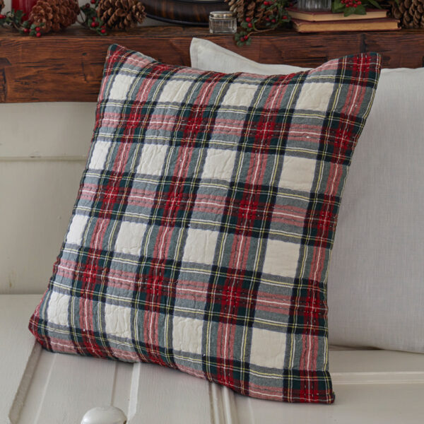 Plaid quare pillow