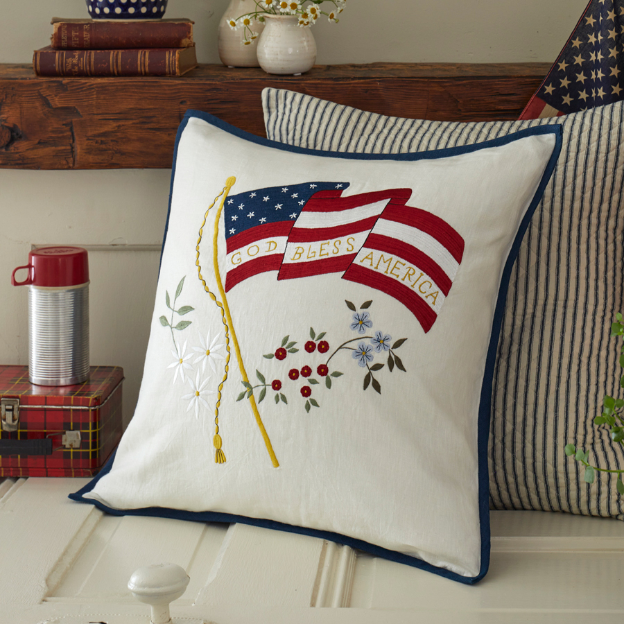 God Bless America Pillow