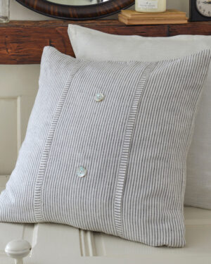 Pebble Pinstripe Porch Pillow