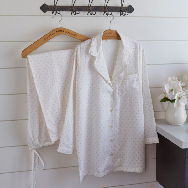 Petal Dot Twill Pajama Set