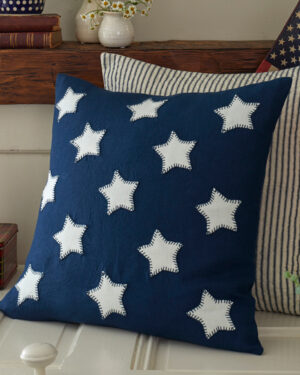 Stars Indigo Pillow