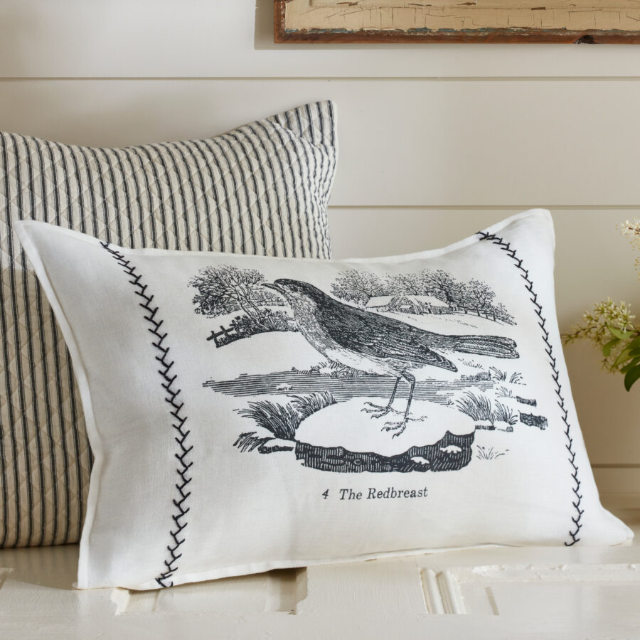 Winter Scene Lumbar Pillow