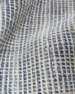 Homer Blue Hand Loom Knotted Wool/Viscose Rug