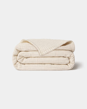 Hudson Charcoal Stripe Matelasse - Image 3