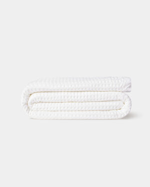 Waffle Blanket White - Image 3