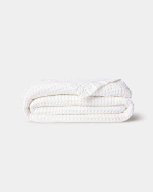 Waffle Blanket White - Image 4