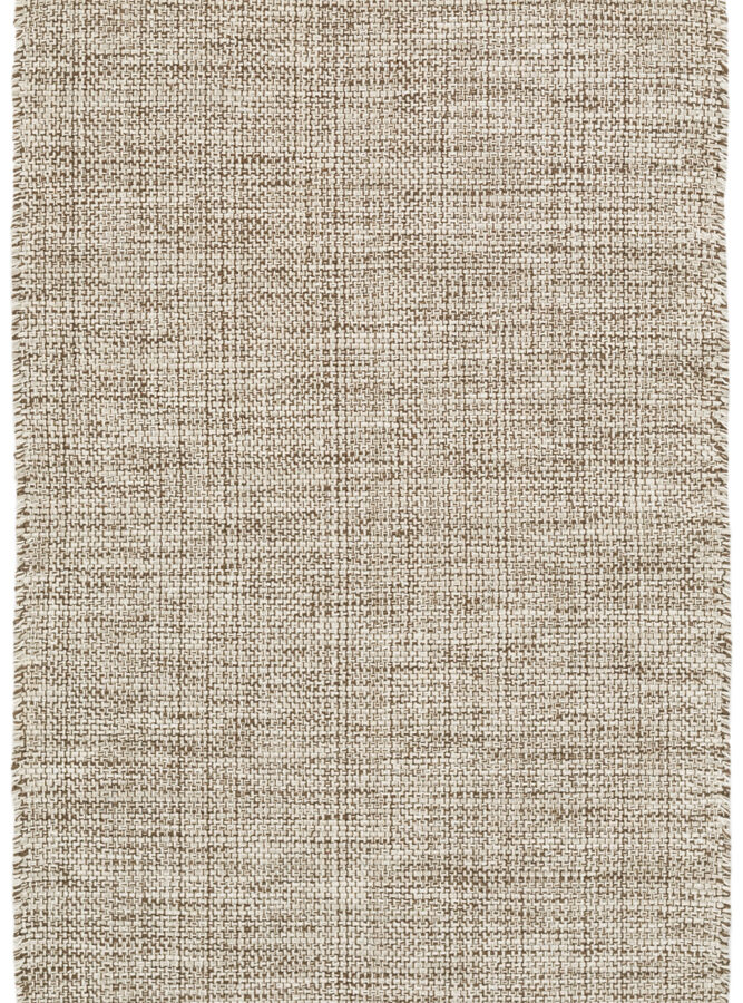 Marled Brown Handwoven Cotton Rug