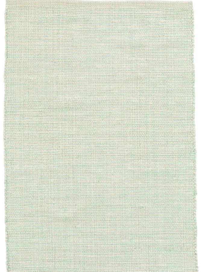 Marled Light Blue Handwoven Cotton Rug