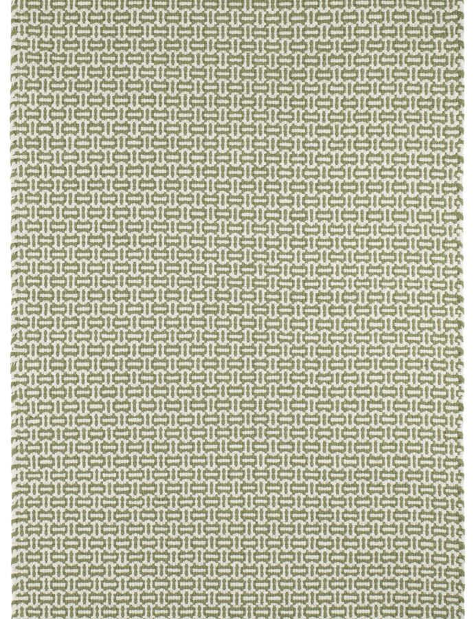 Miss Muffet Olive Handwoven Cotton Rug