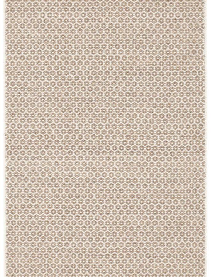 Honeycomb Natural Handwoven Wool Rug