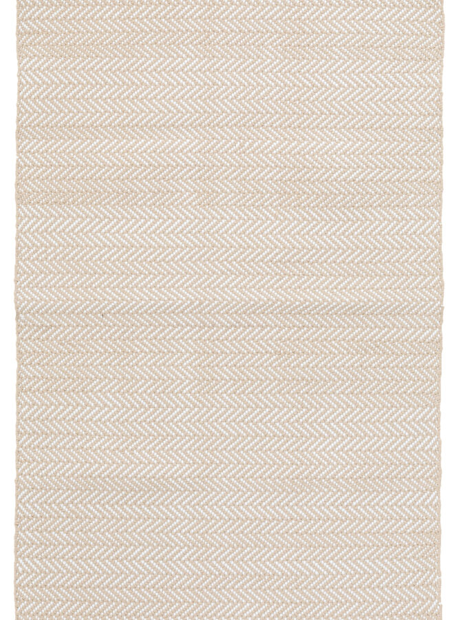 Herringbone Linen/White Handwoven Indoor/Outdoor Rug