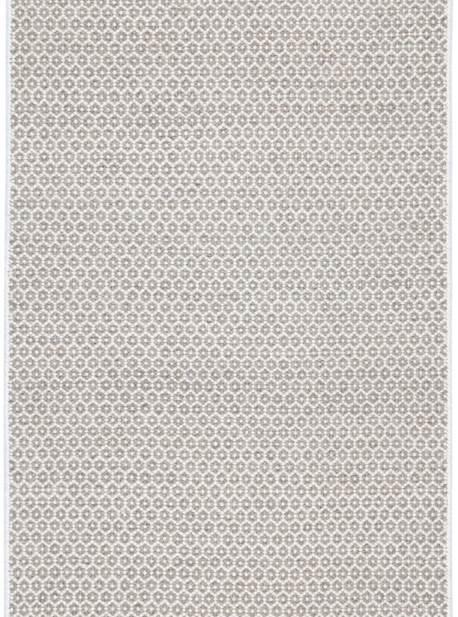 Honeycomb Ivory/Grey Handwoven Wool Rug