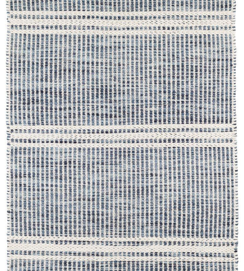 Malta Blue Handwoven Wool Rug