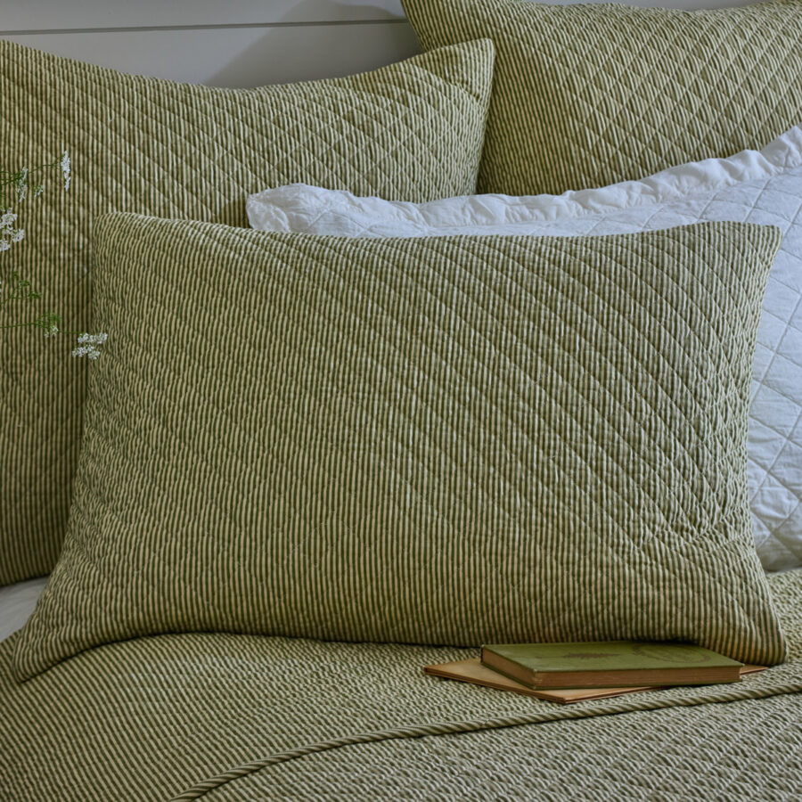 Farmhouse Moss Quilted Sham