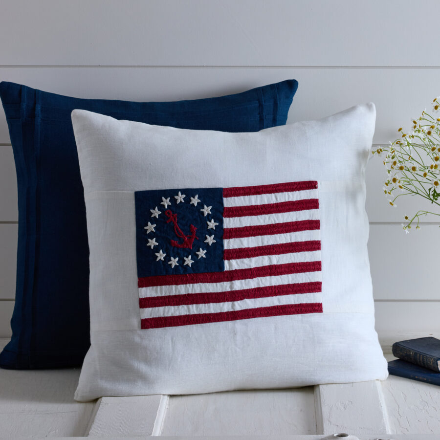 Nautical Flag Throw Pillow
