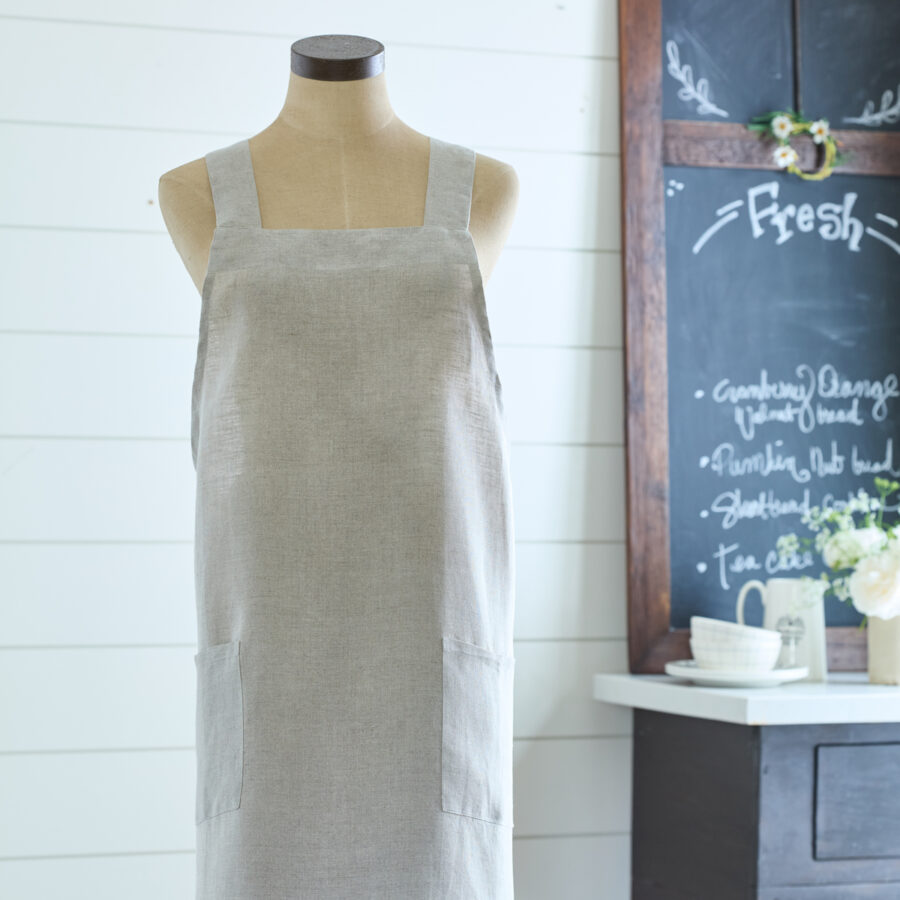 Farmhouse Natural Linen Apron