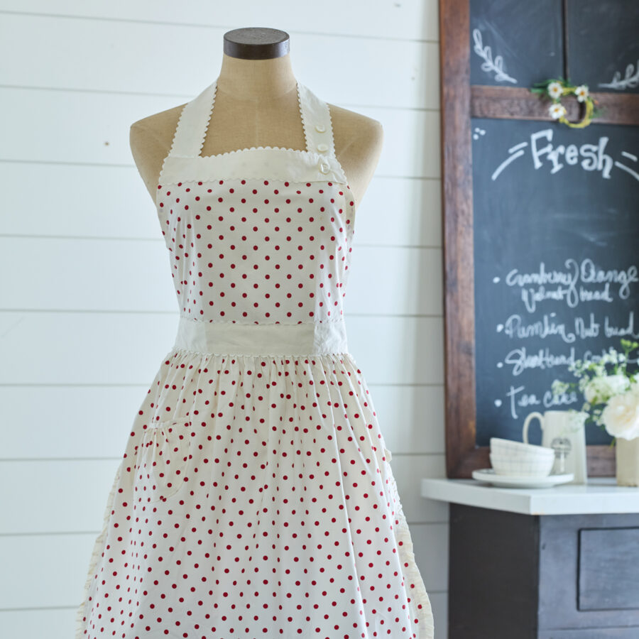 Polka Dot Red Apron