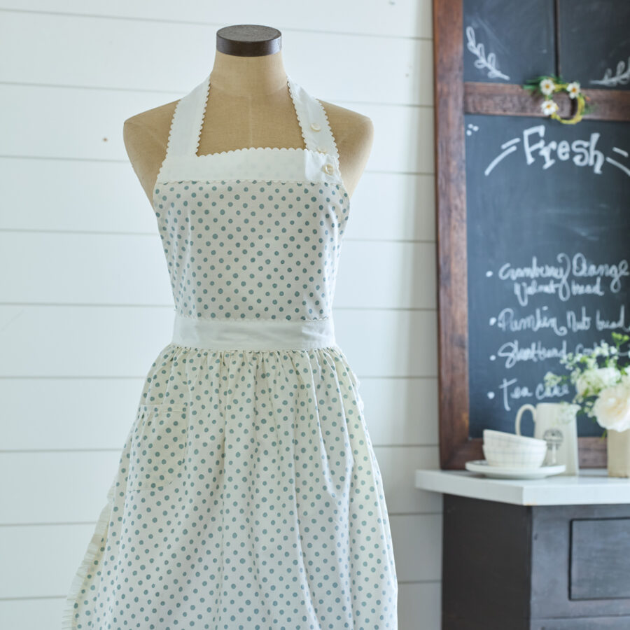 Polka Dot Aqua Apron