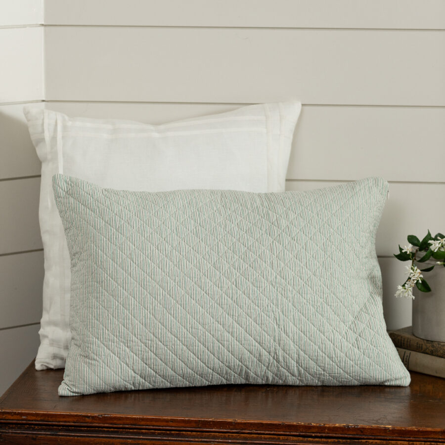 Boathouse Quilted Lumbar Pillow Cover